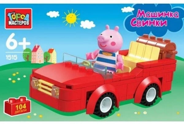 Конструктор Gorod Masterov Pig Car 1515