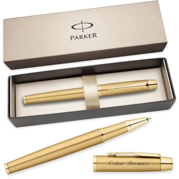 Ручка Parker IM Metal T223 Brushed Metal Gold GT